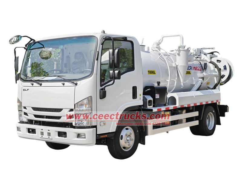 ISUZU NQR Sewage Vacuum Jetting Truck