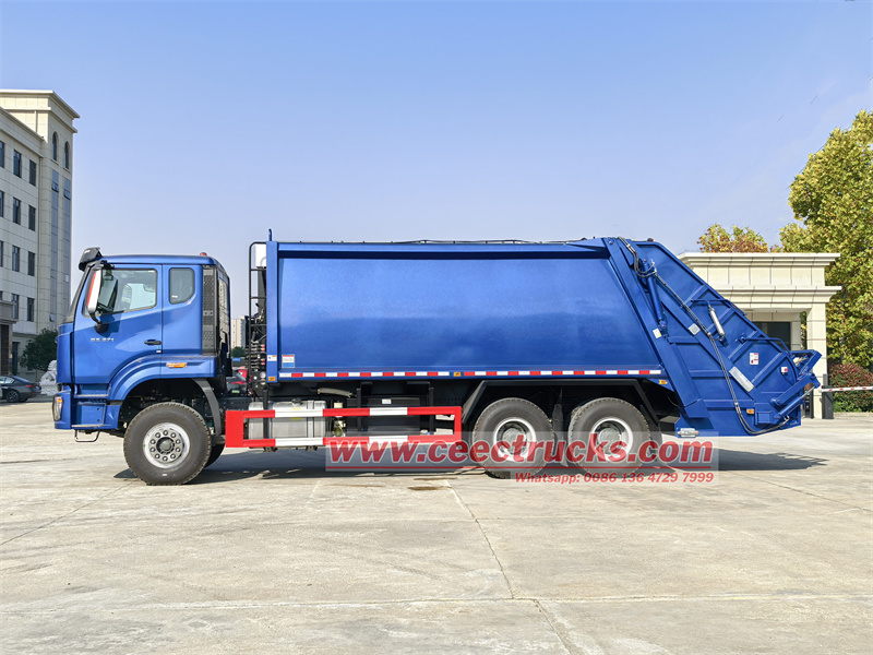 HOWO 20cbm rear lifting garbage truck