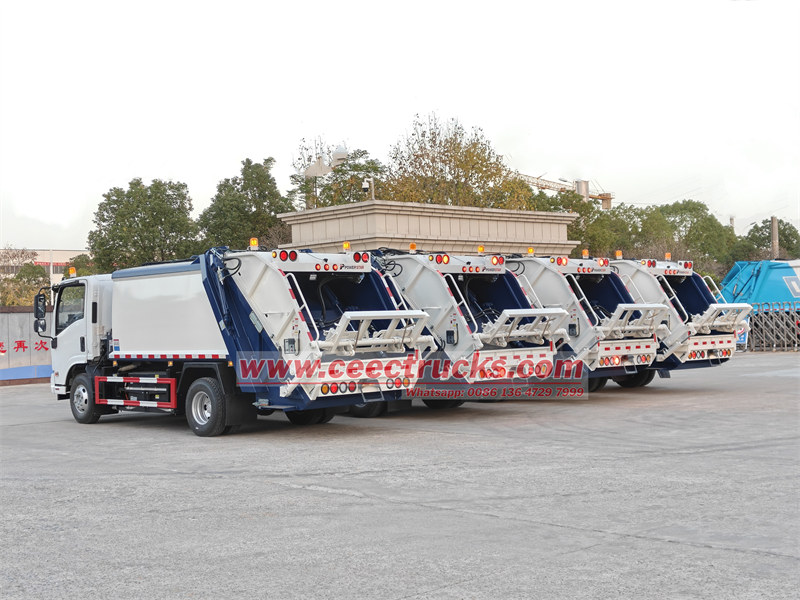 ISUZU electric rear loader truck 6CBM