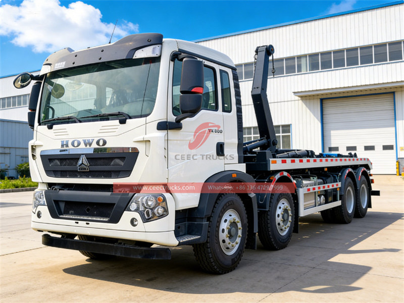 Howo 8x4 hook loader truck