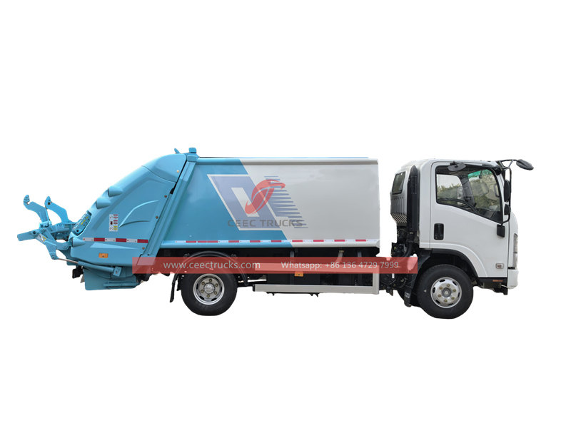 Isuzu 8cbm refuse compactor truck