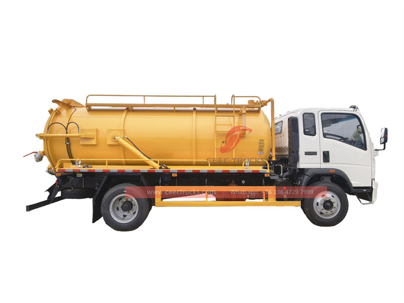 Howo 4x2 light sewage tank truck