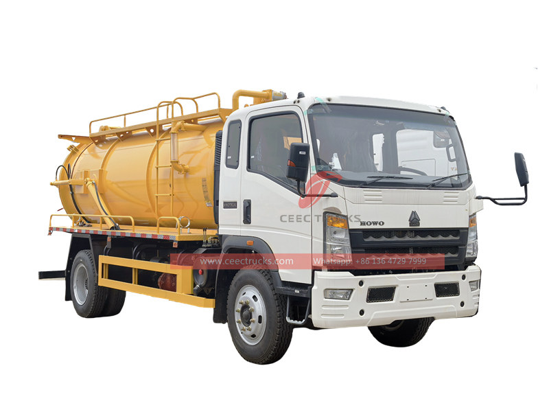 Howo 4x2 sewage tank truck