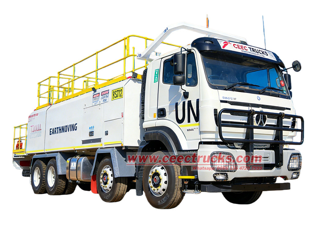 Beiben 420HP offroad 8x8 lube service diesel truck