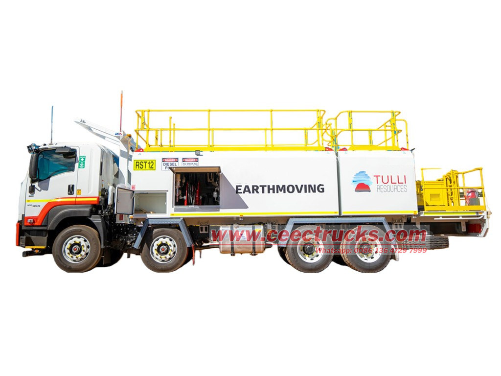Beiben 4142 offroad 8x8 lube service tanker truck