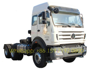 الشاحنة الثقيلة بيبين شاحنة جرار 10 عجلات 6 × 4 مع شاحنة 340hp