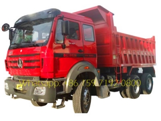 الصين بيبين 40 طن تفريغ شاحنة للبيع 6 × 4 340hp 10 عجلة قلابة