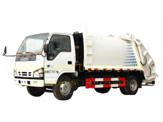 أعلى جودة ايسوزو 5000l شاحنة القمامة الضاغطة