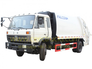 دونغفنغ 14 cbm شاحنة الضاغطة النفايات للبيع