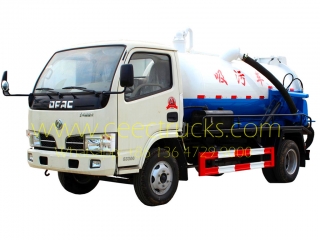 dongfeng 4،000l vacuum truck للبيع