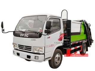 3cbm شاحنة القمامة الضاغطة دونغفنغ-CEEC TRUCKS