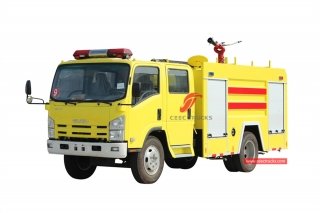 ايسوزو 4 + 1cbm شاحنة إطفاء الحرائق رغوة الماء-CEEC TRUCKS