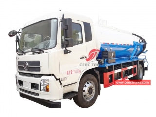 10cbm فراغ خزان مياه الصرف الصحي شاحنة دونغفنغ-CEEC TRUCKS