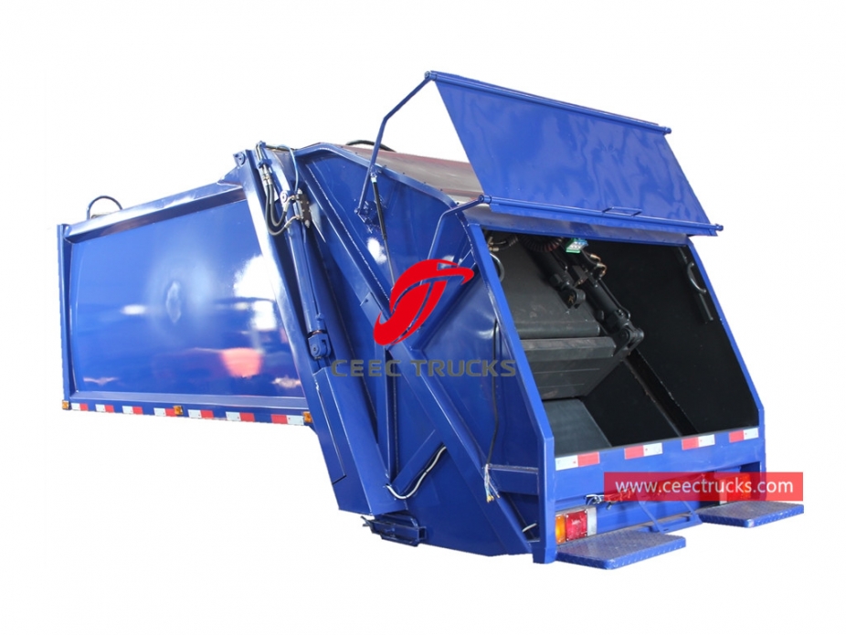 european standard 8,000 liters compression garbage truck upper body