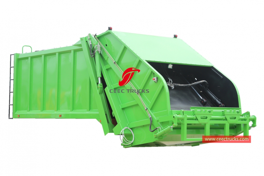 High quality 12,000 liters waste compactor truck body kit