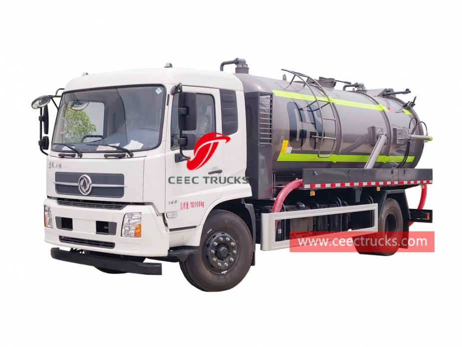 Dongfeng 12,000 liters vacuum suction truck