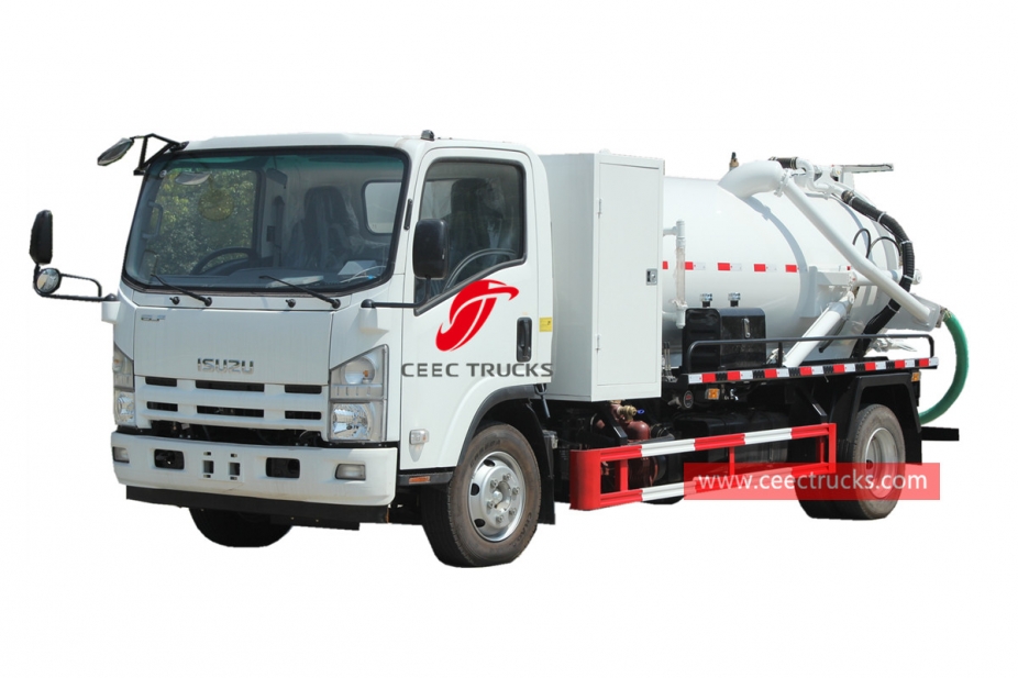 ISUZU 6 wheeler sewer suction truck
