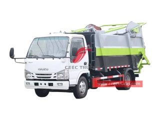  ايسوزو 98HP شاحنة ضغط القمامة للبيع