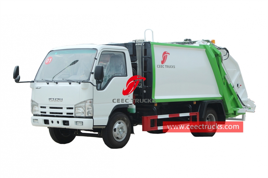 ISUZU rear loader compactor truck for export