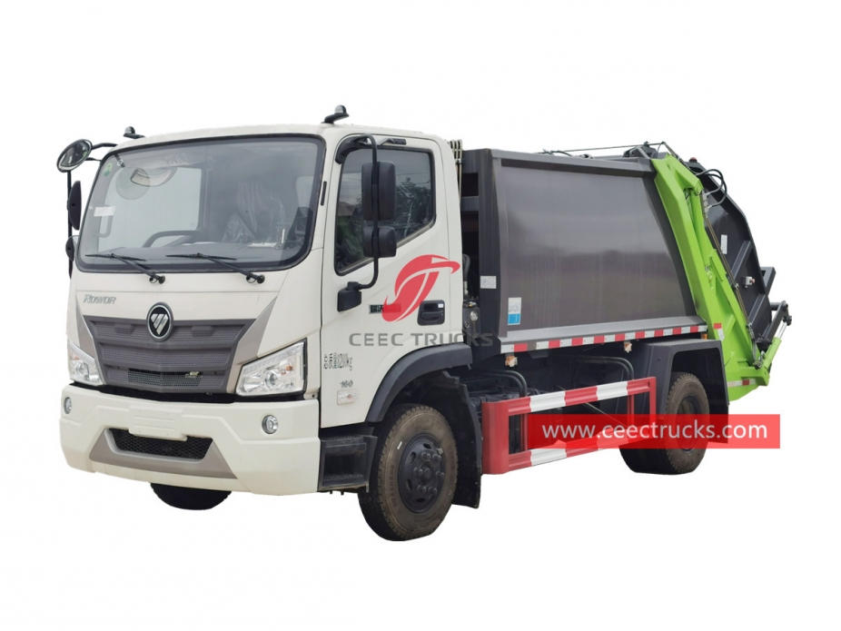 FOTON 12CBM refuse compactor truck export to Africa