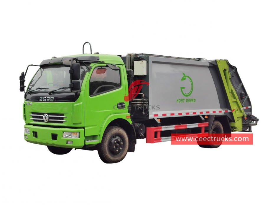 Dongfeng 6 wheeler garbage compression truck
