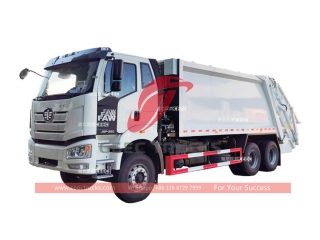 
     العلامة التجارية الجديدة FAW J6P 350HP 20CBM شاحنة دكاك النفايات للبيع
    