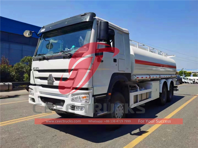 howo 20 cbm fuel tanker truck supplier