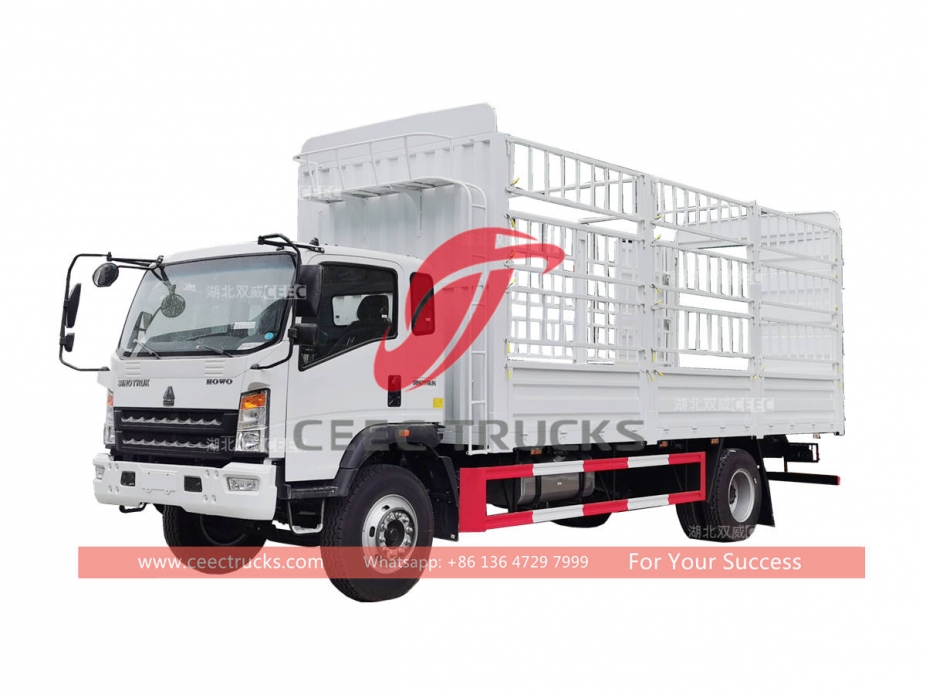 HOWO 4×2 6 wheeler 8 tons cargo truck
