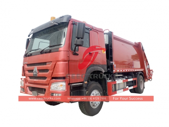 HOWO RHD 4×2 12CBM garbage compactor on sale