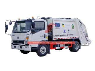 بيع شاحنة القمامة SINOTRUK 8cbm bin lorry