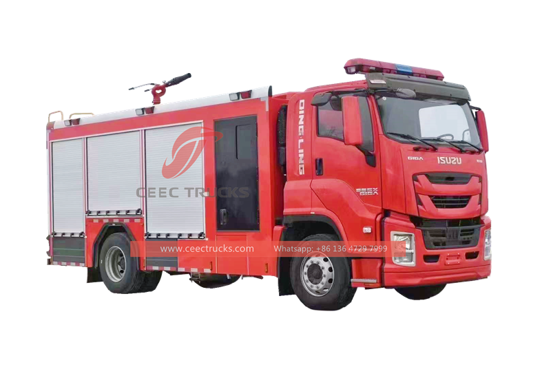 ISUZU GIGA heavy duty 8,000L fire water tank truck with factory direct sale