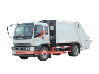 شاحنة ضغط القمامة ISUZU 205hp FTR 10 CBM مصنوعة في الصين