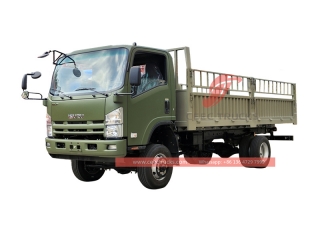 شاحنة ايسوزو 4 × 4 العسكرية ذات الجسم المسطح المصنوعة في الصين
