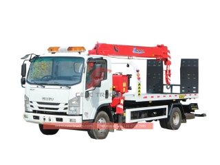 شاحنة هادم الأعطال ISUZU ELF مع رافعة 4 طن مصنوعة في الصين