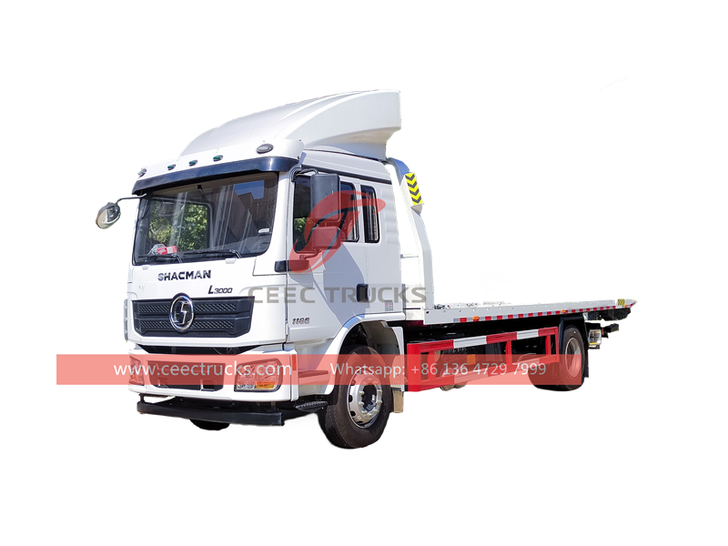 Shacman L3000 240HP flat bed wrecker truck with factory direct sale