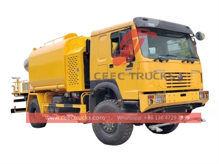 Howo 4x4 Dust Suppression Water Tank Truck للبيع