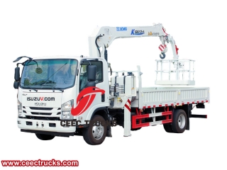 شاحنة رافعة ISUZU 700P مع دلو هوائي مصنوع في أفضل مصنع في الصين