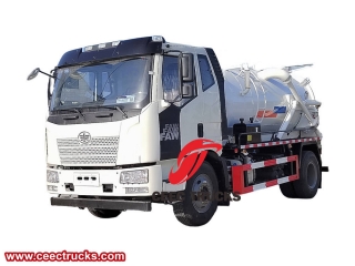 FAW 8 متر مكعب شاحنة فراغ الصرف الصحي-CEEC TRUCKS