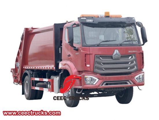 Howo 12 cbm dumpster compactor truck - CEEC Trucks