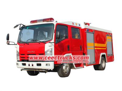 Isuzu 190HP dry powder nitrogen fire truck