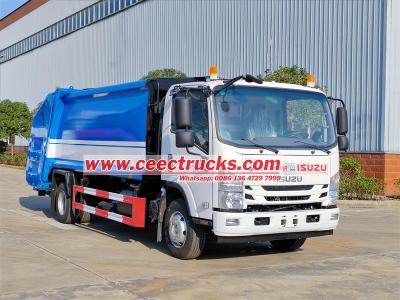 ISUZU 10CBM refuse compactor truck for sale