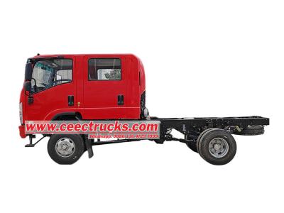 Isuzu 4X4 crew cabin fire fighting truck chassis