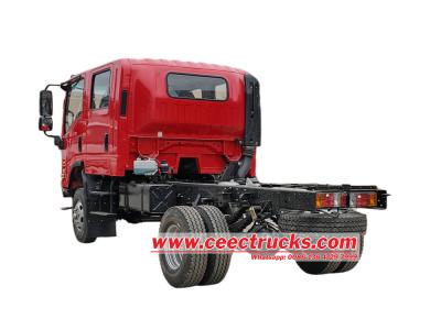 Isuzu 4X4 crew cabin fire fighting truck chassis