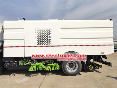 Isuzu 12 cbm mechanical vacuum sweeper truck