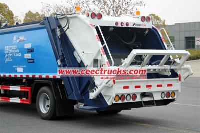 Isuzu ELF automatic rear loader garbage truck