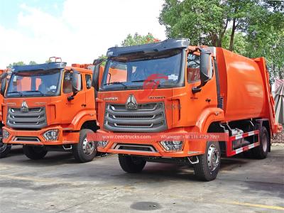 Howo 16CBM garbage compactor truck