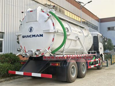 Shacman 385HP sewer pumper vacuum truck