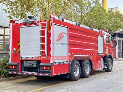 HOWO TX 6x4 foam water fire truck