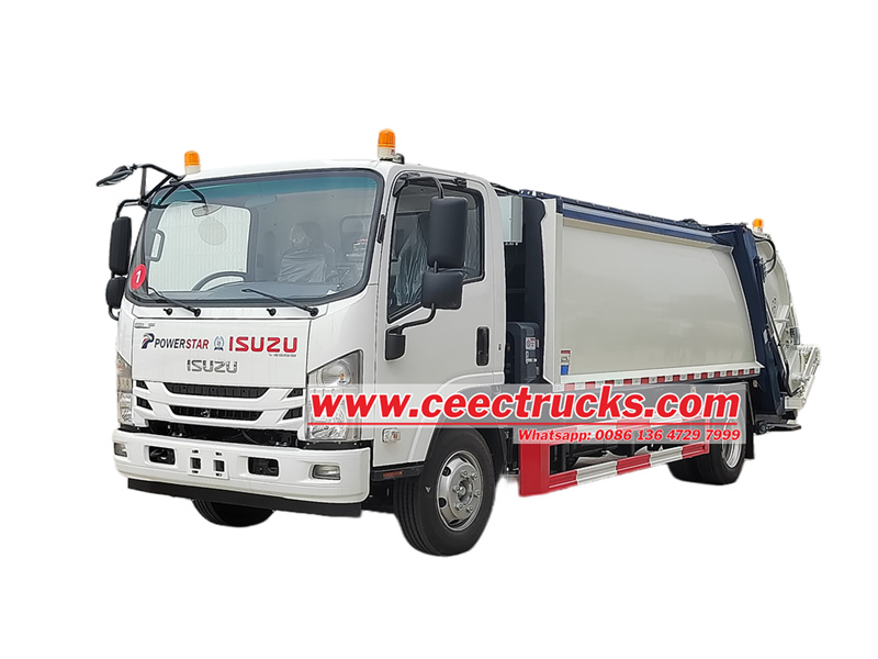 كيفية تشغيل شاحنة القمامة ذات التحميل الخلفي Isuzu 700P؟