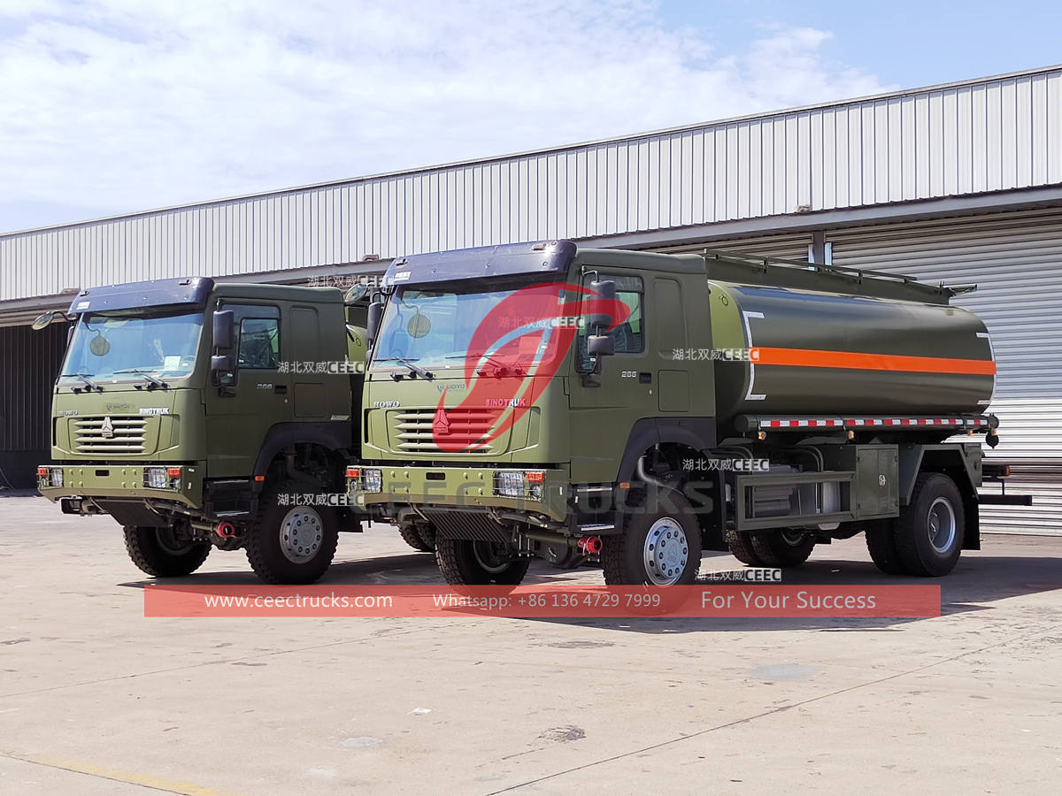 Sierra Leone - 3 units of HOWO 4×4 refueling truck exported